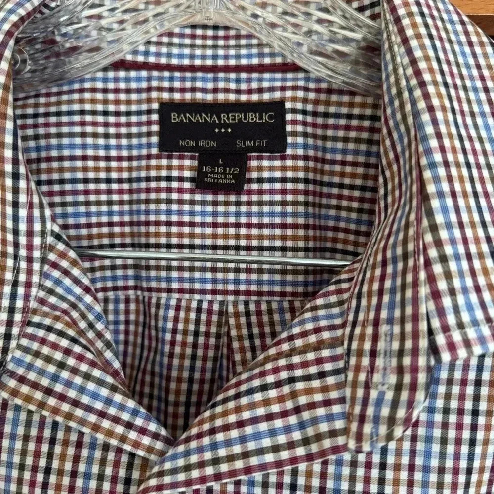 Banana Republic Oxford Shirt Slim Fit Mens Size L - Picture 3 of 6